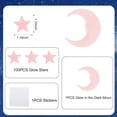 thumbnail image 2 of Glow in The Dark Moon Sticker for Ceiling, 1Pc 3D Luminous Plastic Decal, Night Sky Wall Decor for Bedroom Kids Room, Glowing, 2 of 7