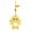 Yellow, variant on Cartoon Cute Doll Plush Toy Keychain Small Pendant