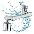 thumbnail image 1 of Aireador de grifo giratorio de ajuste universal Extensor de grifo giratorio de 360° con 2 modos de agua, 1 of 8