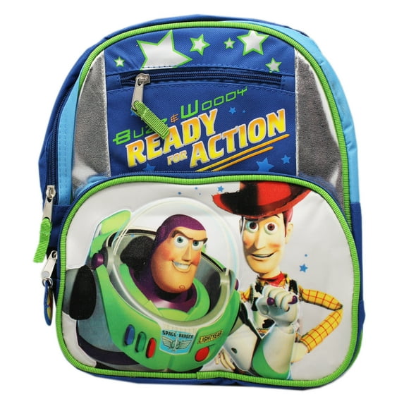 Disney'S Toy Story Buzz And Woody Ready For Action Small Backpack (12In)