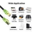 thumbnail image 3 of Câble Ethernet Chat 7 Extérieur 200 Pieds, Câble de Mise en Réseau Cat7 Robuste 26AWG, Vitesse de Transmission RJ45, Bande Passante 10Gbps, 600Mhz, Fil LAN, Étanche, Inhumation Directe (200 Pieds), 3 of 5
