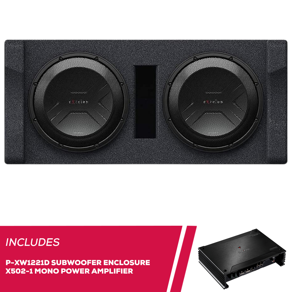 Kenwood Excelon P-XW1241S 12" Subwoofer – 300W RMS, Single Voice Coil