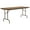 Medium Oak, variant on Correll 30"W x 72"D Melamine Top Folding Table in Gray Granite