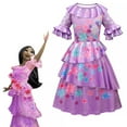 thumbnail image 3 of Mirabel Girls Dress Encanto Isabela Cosplay Costume Princess Masquerade, 3 of 5