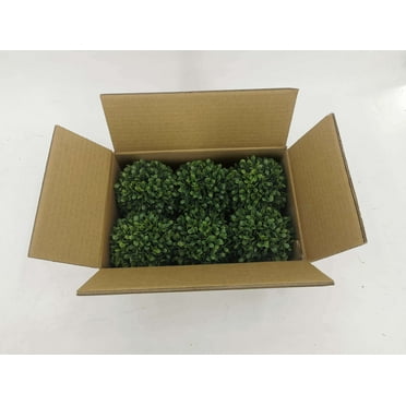 Better homes & gardens Faux Boxwood Orb, Set of 6 artificial plant, 4.44 inches height