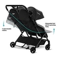 thumbnail image 3 of Mompush Lithe Double Ultralight Stroller, Lightweight Side by Side Stroller, Two Large Seats with Individual Recline, Easy Fold, 3 of 5