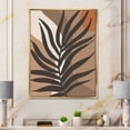 thumbnail image 2 of Designart 'Shapes and Tropical Leaf Silhouettes II' Modern Framed Canvas Wall Art Print, 2 of 5
