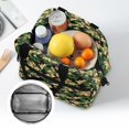 thumbnail image 4 of Pzuqiu Camo Dinosaur Print Reusable Lunch Bag for Boys Kids, Thermal Insulated Meal Tote Spacious Leakproof Durable Lunch Box with Adjustable Shoulder Strap for School Picnic, 4 of 7