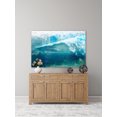 thumbnail image 3 of "White Splashing Surf" Painting Print on Wrapped Canvas, 3 of 7