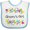 White and Blue, variant on Inktastic Grannys Girl Bright Flowers Girls Baby Bib
