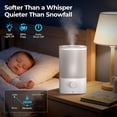 thumbnail image 4 of FREE VILLAGE 3.2L Cool Mist Humidifier for Bedroom Room,Ultrasonic Air humidifiers,24 dB Quiet With 360°Adjustable Nozzle & 7 Color LED Night Light,Top Fill Design & Multiple Mist Levels,White, 4 of 10
