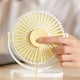 thumbnail image 4 of Mini ventilador de escritorio USB, ventilador personal de mesa, enfriador de aire, potente ventilador de viento Blanco, 4 of 9