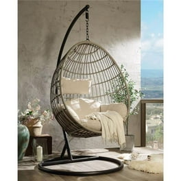 Meridian Furniture Tarzan Dark Grey Outdoor Patio Double Swing Chair Walmart