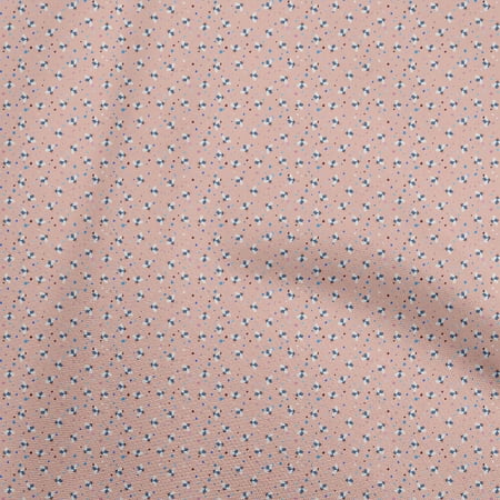 oneOone Polyester Spandex Peach Fabric Kids Bees Dress Material Fabric Print Fabric By The Yard 56 Inch Wide