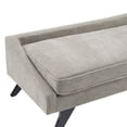 thumbnail image 6 of Christopher Knight Home Upholstered Chaise Lounge with Rolled Pillow, Sloped Backrest Accent Sofa Chair, Khaki, 6 of 9