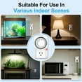 thumbnail image 4 of Hattyroom Smart Indoor Timer Plug – Programmable 24-Hour Mechanical Outlet Timer with 15 Min Intervals, Manual Override for Lights, Small Appliances, Hydroponics, Home Safety, 4 of 7
