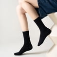 thumbnail image 2 of Womens Cotton Socks, Cute Crew Socks Thin Cotton Socks Women Above Ankle Bootie Socks 3 Pairs, 2 of 6
