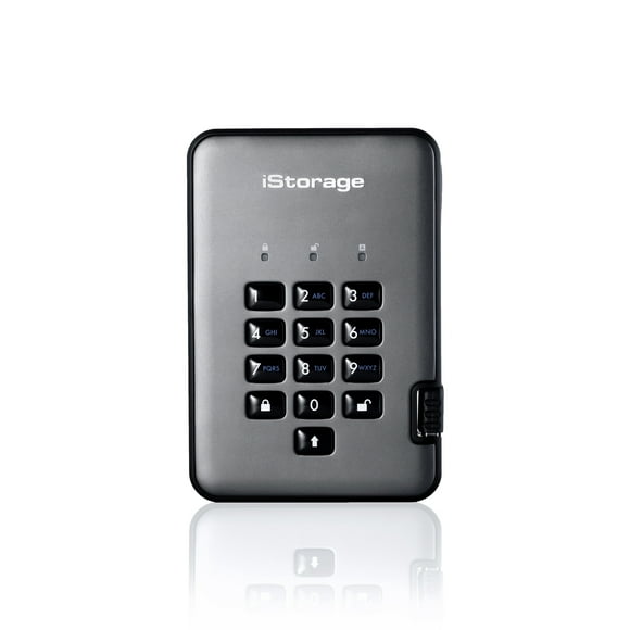 iStorage - diskAshur Pro2 SSD 256-bit 1TB - FIPS 140-2 Certified - Graphite