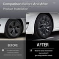 thumbnail image 4 of 18 Inch For Tesla 3 Hubcap Hight Performance 3 Wheel Cover Replacement Wheel Cap Cover Car Accessories 2022 # Yogu, 4 of 4