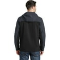 thumbnail image 2 of Port Authority Hooded Core Soft Shell Jacket-S (Black/ Battleship Grey), 2 of 6