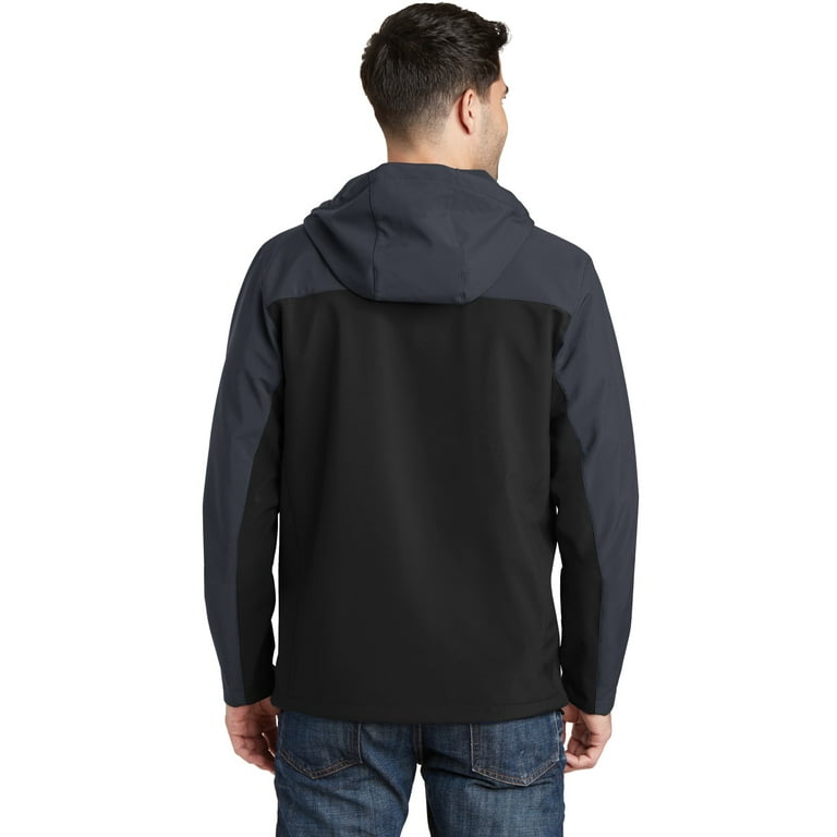 Port Authority Hooded Core Soft Shell Jacket 3XL Black