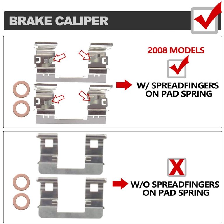 A-Premium Brake Caliper Assembly Replacement for Cadillac Escalade  Chevrolet Avalanche Silverado 1500 Tahoe GMC Savana Sierra Yukon 2008-2019  Front