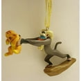 thumbnail image 3 of 4" Disney Lion King Rafiki Baboon & Baby Simba Christmas Tree Ornament Figure, 3 of 5