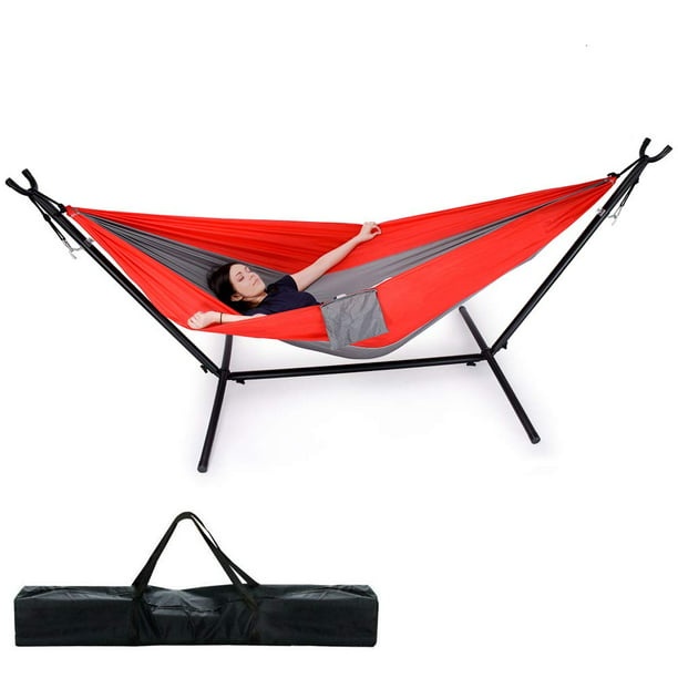 Zupapa Camping Hammock with Portable Stand, Lightweight