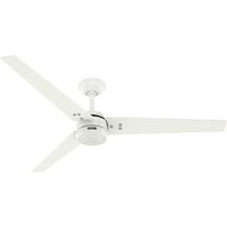 Restored Hunter Fan 60 Inch White Outdoor/Indoor Ceiling fan for Porch, Living Room, Office, Kitchen (Refurbished)
