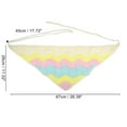 thumbnail image 3 of Unique Bargains 1 Pc Fashion Knitted Hollow Triangle Headwrap for Women 26.38"x11.02" Yellow, 3 of 4