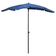 thumbnail image 1 of vidaXL Garden Parasol with Pole 200x130 cm Azure Blue, 1 of 5