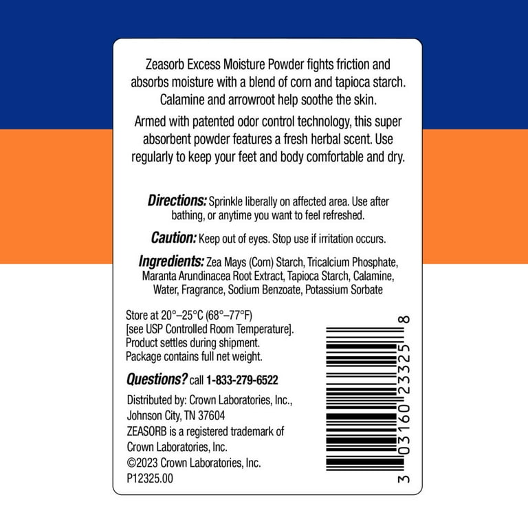 Amazon.com: Zeasorb Prevention Super Absorbent Powder for