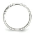 thumbnail image 2 of Sterling Silver Rhodium-plated 3mm Half Round Milgrain Size 10 Band, 2 of 5