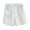 White, variant on AKOEE Cotton Summer Shorts Womens Elastic Waist Wide Leg Casual Short Pants with Pockets Solid Color Dressy Shorts (XL, White)