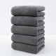 thumbnail image 1 of Toallas de algodón, paquete de 5 unidades, 78 x 34 x 1 cm, toallas faciales y paños de secado rápido, suaves y absorbentes para viajes, gimnasio y hogar (negro)., 1 of 9