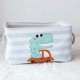 thumbnail image 2 of Kids Fabric Storage Basket Large Foldable Storage Box With Rope Handles Baby Toy Storage Bin Closet Organizer - Dinosaur, 2 of 5