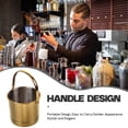 thumbnail image 3 of Houderco Cubeta De Hielo De Acero Inoxidable Para Bar Y Fiesta Con Resistente Y, 3 of 7
