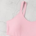 thumbnail image 6 of Ohufall Women's Bikini Sets Colorblock Trim 2 Piece Swimsuit High Waisted Bathing Suits for Women Scoop Neck Adjustable Spaghetti Straps Bikini Swimwear, 6 of 7