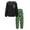 Black + Green Plaid, variant on Arshiner Boy 2Pcs Fall Winter Clothes Color Block Crewneck Sweatshirt and Pants Sweatsuit