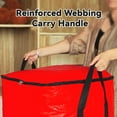 thumbnail image 3 of HonorHut Large Storage Packing Bags Waterpoof Square Moving Bags with Zippers Reusable Storage Bags Holiday Decorative Storage Totes 20x20x20Inch Bright Red, 3 of 7