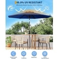thumbnail image 5 of Bingirl 9FT Outdoor Patio Umbrella, Outdoor Table Umbrella, Market Umbrella, 6 Sturdy Ribs UV Protection Waterproof for Garden, Deck, Backyard, Pool (Tan), 5 of 5
