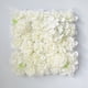 thumbnail image 5 of Panel de pared artificiales de 15 pulgadas x 15 pulgadas, paneles decorativos de seda florales Blanco Colcomx Panel de pared de flores, 5 of 8