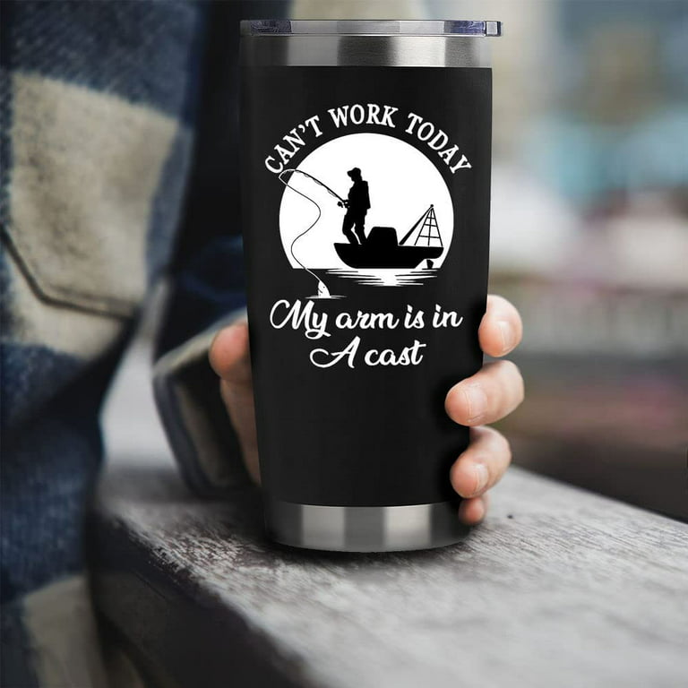 Fishing Gifts For Men Gifts for Fathers Day 20oz Black Fishing Travel  Tumbler Birthday Christmas Present For Men Dad Grandpa Uncle Boyfriends  Fishing