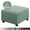 Grey Green, variant on YSH Square Ottoman Covers Ottoman Slipcovers Folding Storage Stool Furniture Protector Form Fit with Elastic Bottom, Stretch High Spandex Small Checks Jacquard Fabric