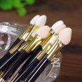 thumbnail image 4 of Eyeshadow Sponge Brushes,Dual Sided Eyeshadow Sponge Tip Brushes, 10pcs Double Ended Disposable Eye Shadow Sponge Applicators Make Up Brush, 4 of 5