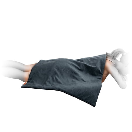 Pure Enrichment® PureRelief® Pro Far Infrared Oversized Body Wrap - 35” x 27” Full-Body Infrared Heating Pad for Back Pain, Shoulder Aches, Neck Strains, & Soreness in Knees, Abdomen, Chest, & Legs