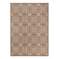 thumbnail image 2 of World Rug Gallery Transitional Geometric Textured Flat Weave Indoor/Outdoor Area Rug - BROWN 5' X 7', 2 of 9