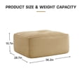 thumbnail image 4 of Ottoman Corduroy, No Assembly Required (Camel), 4 of 6