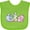 Apple Green, variant on Inktastic Floral Easter Bunnies Boys or Girls Baby Bib