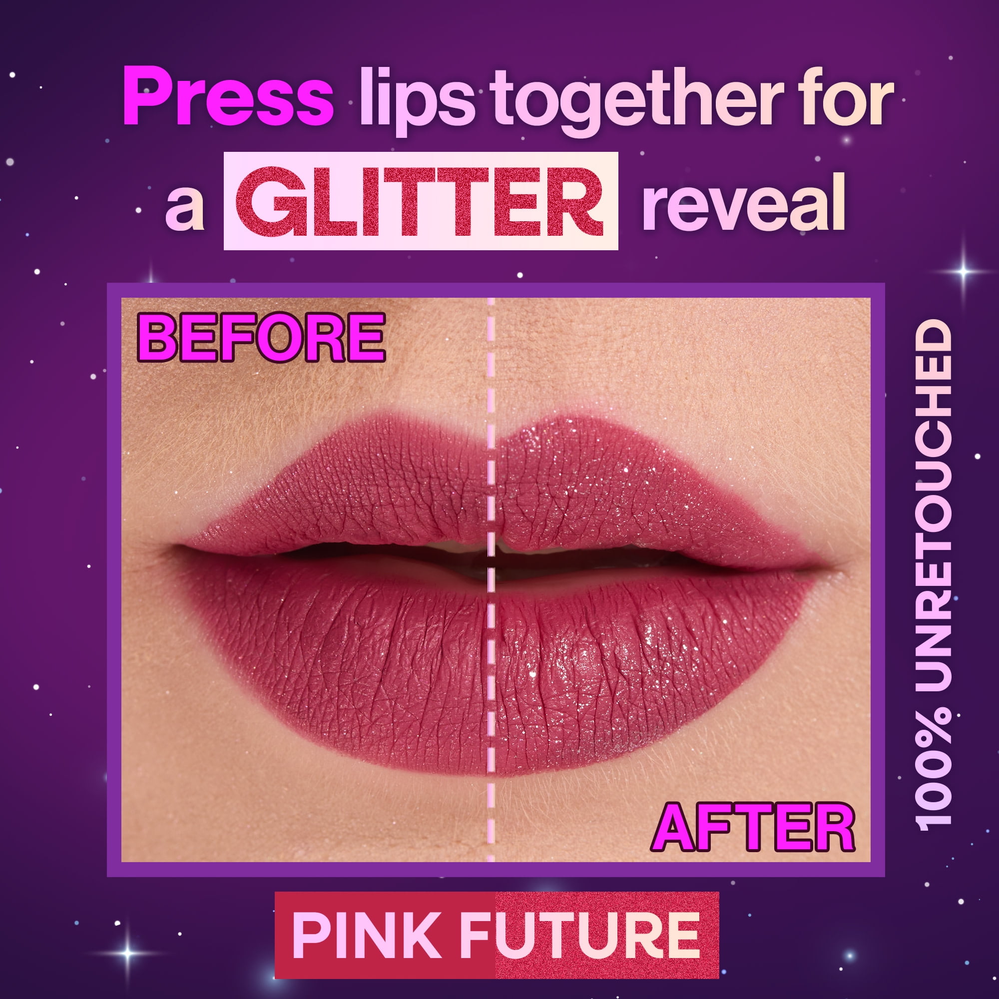 wet n wild  Mega Glitter Shimmer Liquid Lipstick, Pink Future